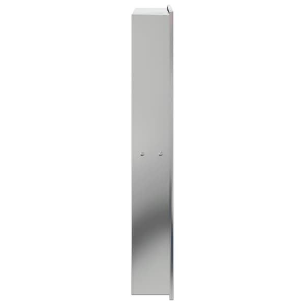 vidaXL Duschnisch borstad silver 32x62x9 cm stål