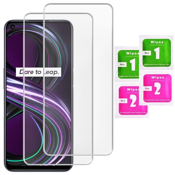 2x Hærdet glas til Realme 8s 5G glas 9H