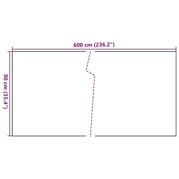 vidaXL balkonskærm, antracit, 600x90 cm, polyrattan