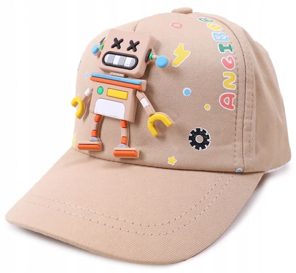 3D robottipesäpallolippis beige YO! 50/54 £031J