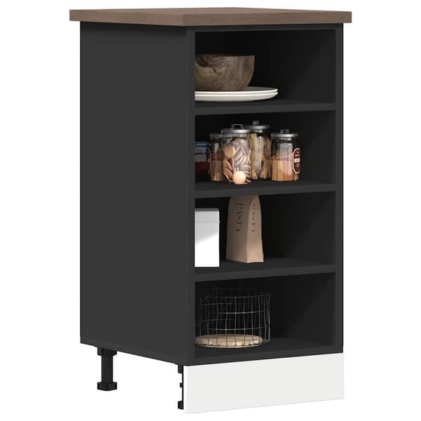vidaXL underskab sort 40x44,5x81,5 cm træbaseret materiale