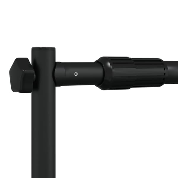 vidaXL baggrundsstativ sort 305x243 cm stål
