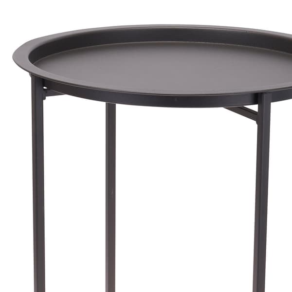 Sammenklappeligt sofabord med bakke, grå