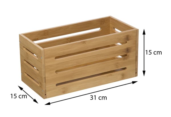 Bambus opbevaringskurv 15x31cm