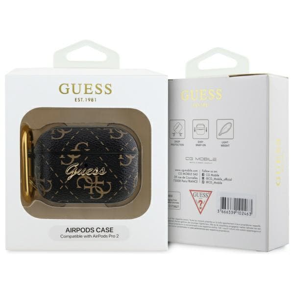 Guess 4G Hook-etui til AirPods Pro 2 (2022/2023), sort
