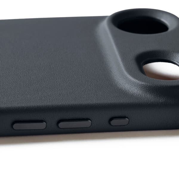 MUJJO iPhone 17 Air -nahkakotelo, basaltinvärinen