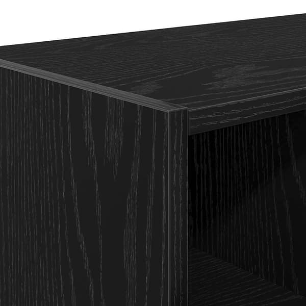 vidaXL stabelbar skohylde sort 89,5x30x40 cm