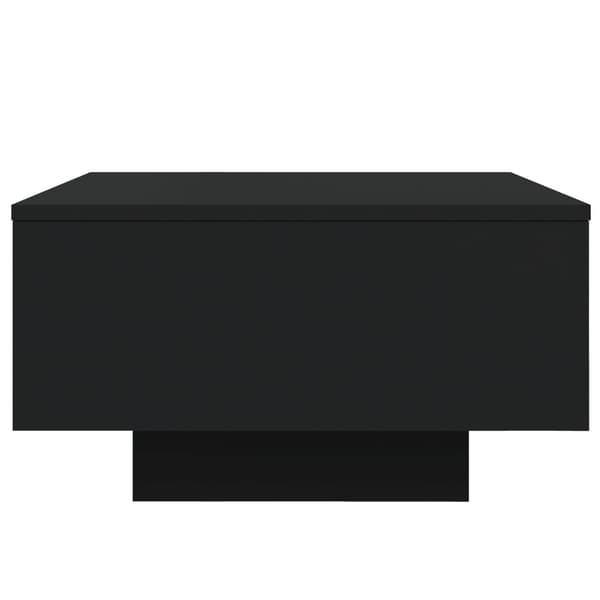 vidaXL LED-soffbord svart 55x55x31 cm