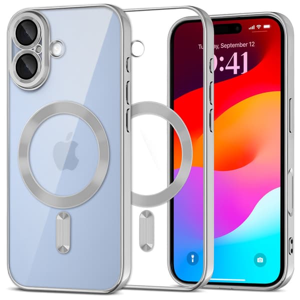 iPhone 17 Electro MagSafe-etui - sølv