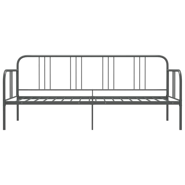 vidaXL Sohvanrunko harmaa metalli 90x200 cm