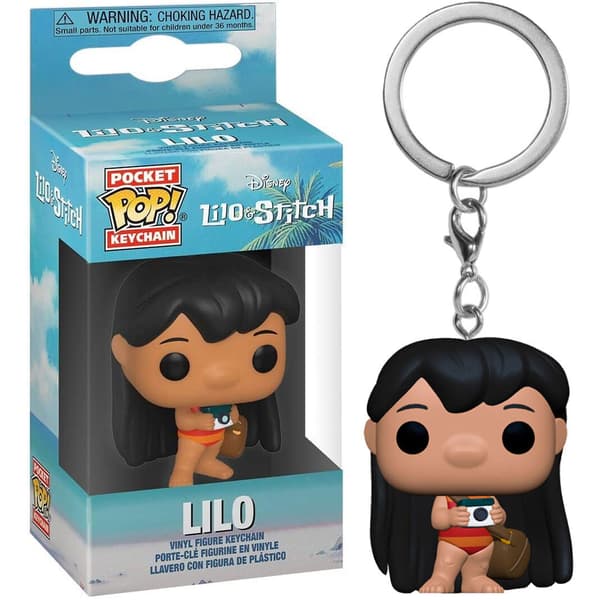 Funko POP Nøglering Lilo & Stitch Lilo med Kamera Nøglering Samlerfigur