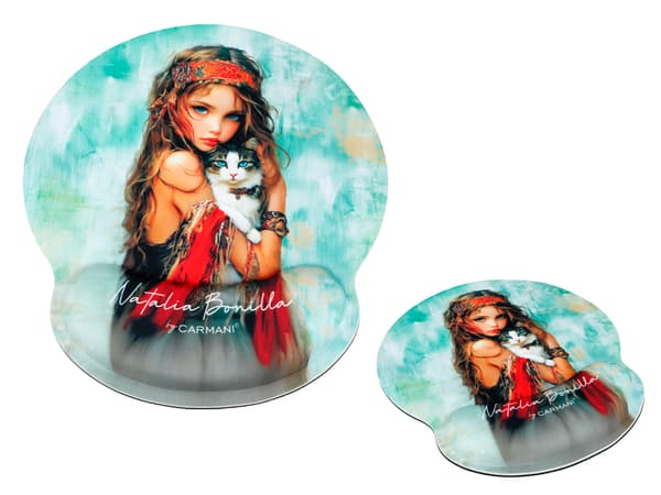 Carmani, computermusemåtte med håndledsstøtte - N. bonilla