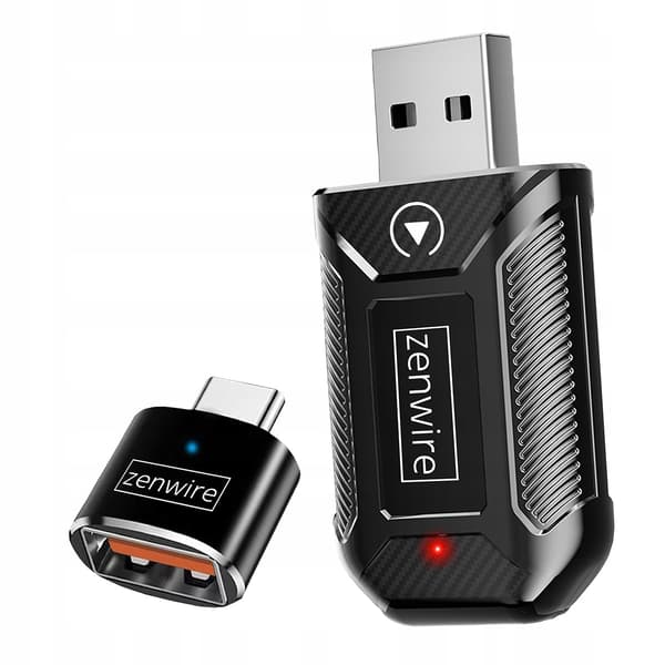 Miniadapter Carplay Android Auto Trådlös CarLink Ljud USB USB-C 10m Zenwire M30