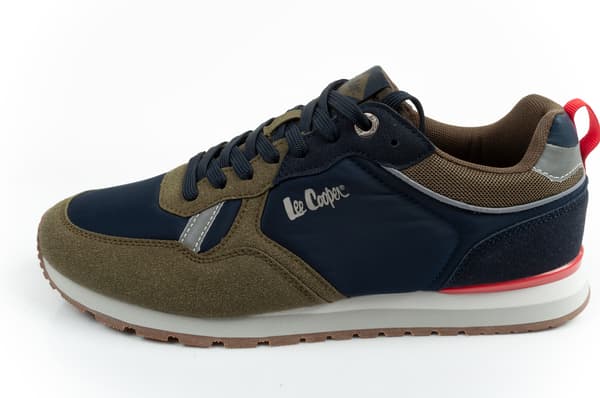 Lee Cooper Memory Pu Mesh Herr Khaki [LCW-26-03-4121M] storlek 42