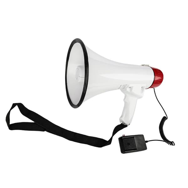 DNA MEGA1 megafon 30W röstförstärkare siren USB Bluetooth AUX micro SD