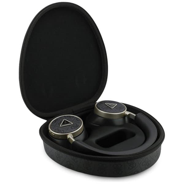 Guess 4G Triangle Logo Bluetooth ENC Over-Ear Hovedtelefoner Sort