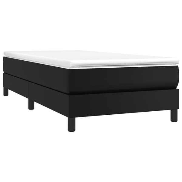 vidaXL sengestel sort 90x190 cm kunstlæder