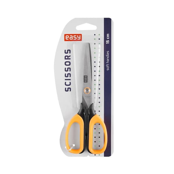 Koulusakset 15 cm oranssi EASY