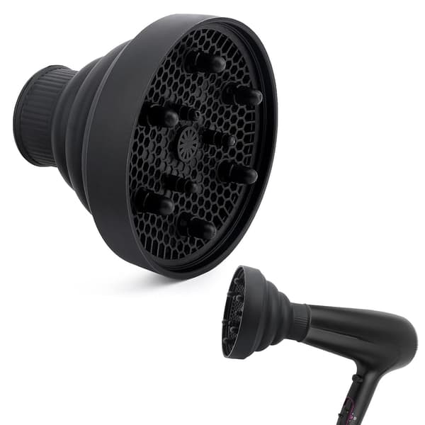 Universal hårtørrerdiffuser til tørring og styling af krøllet hår