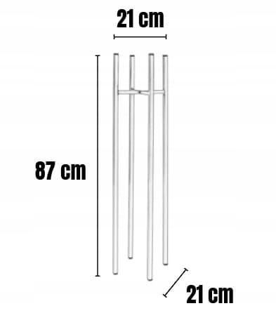 Urtepottestander Metal Sort Loft Cholet L MAX. Urtepotte 24,5 cm