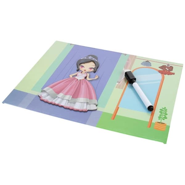 Magnetiskt pussel kläddocka modell styling 58 delar.