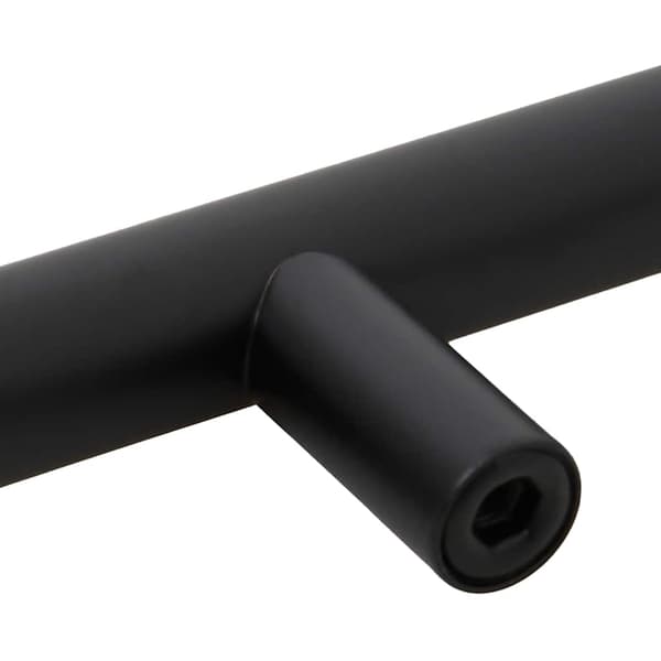 vidaXL skabsgreb 10 stk. sort 160 mm rustfrit stål