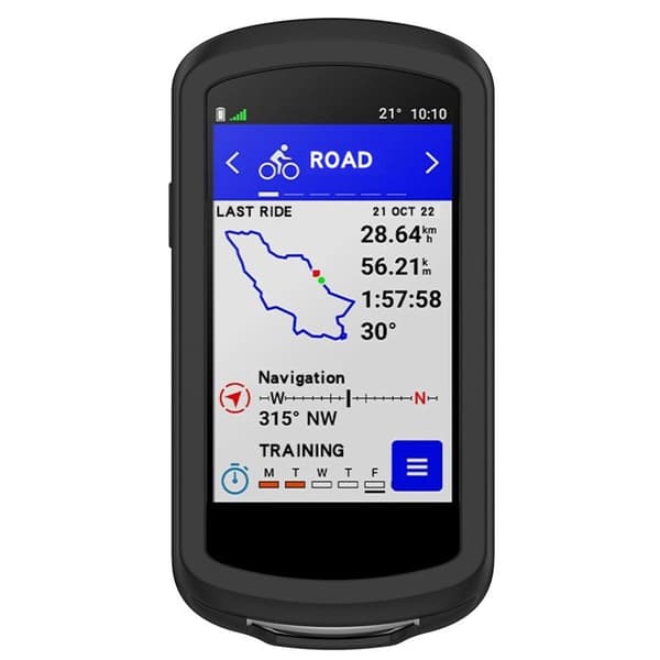 Blødt silikone-etui til Garmin Edge 1040, sort
