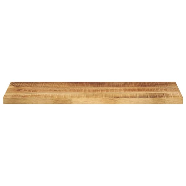 vidaXL sofabordplade 90x20x3,8 cm rektangulær ru mangotræ