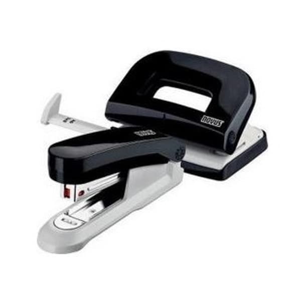 Set med häftapparat E15 + hålslag E210 svart