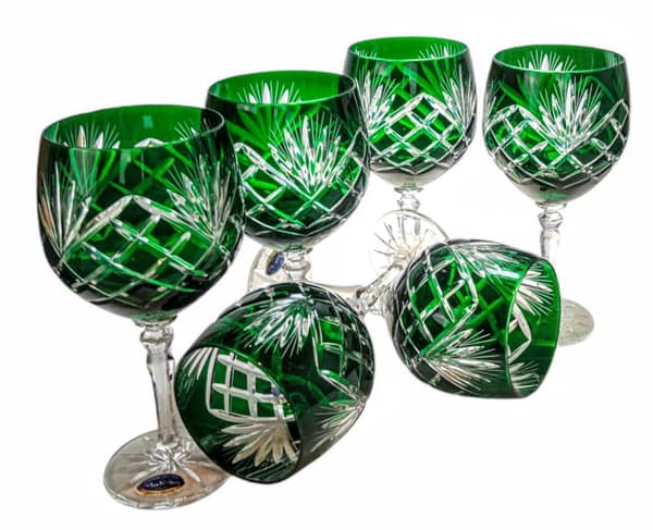 Smaragdkrystalvinglas 280 ml Ananas