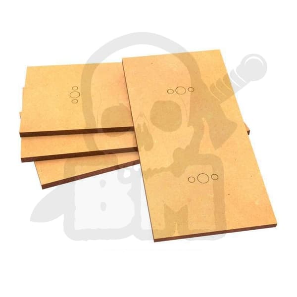 GSTU366385 MDF Rektangulær Base 100x50mm Pakke 4