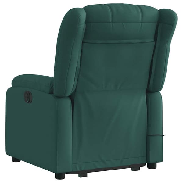 vidaXL Elektrisk lyftande massagefåtölj grön