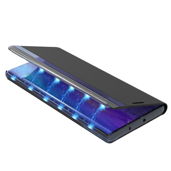 Nyt Sleep Cover med Flip Stand til iPhone 16e - Sort