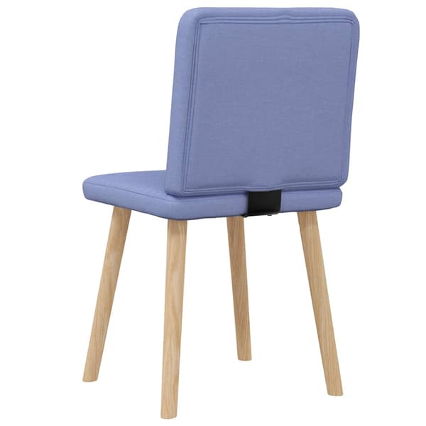 vidaXL Matstolar 2 st denimblått tyg