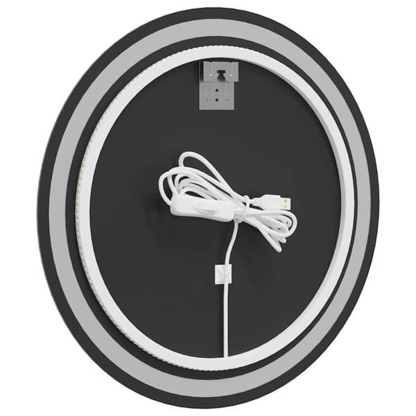vidaXL Badrumsspegel med LED, rund, 60 cm