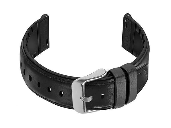 Gummirem U16 til ur - sort - 22mm