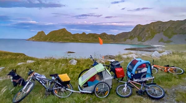 Dry 60 cykeltasker blå
