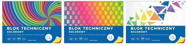 Teknisk blokfarve A3/10K (10 stk.)