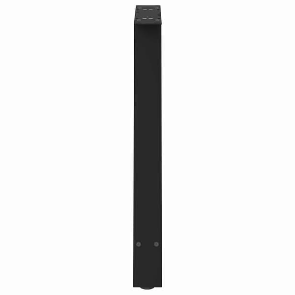 vidaXL sofabordsben, 2 stk., sort, 70x(72-73) cm, stål