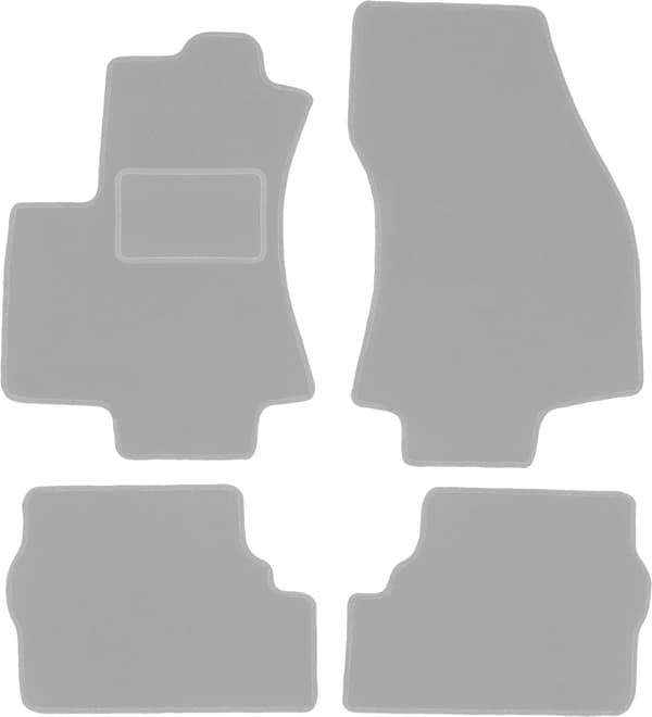Grå bilmåtter til: Opel Zafira A minivan (1999-2005)