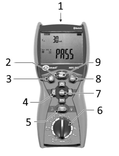 SONEL MPI-507 Multifunktionell parametermätare för elektrisk installation