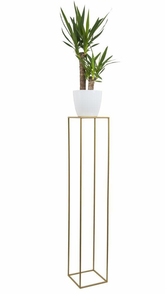 Gylden moderne stående blomsterstand 100 cm