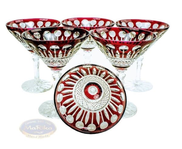 Ruby Crystal Martini-glas 170ml Franska