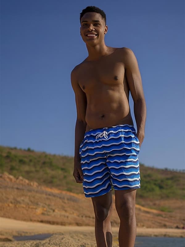 MyStars Waves Herr Blå Badshorts M