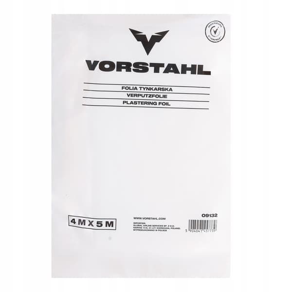 LDPE kipsifolio 4x5m - läpinäkyvä Vorstahl