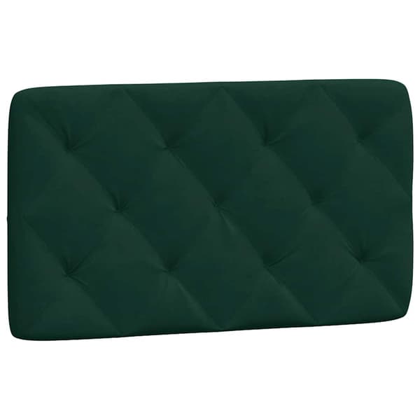 vidaXL Sängynpäädyn tyyny, tummanvihreä, 90 cm, sametti