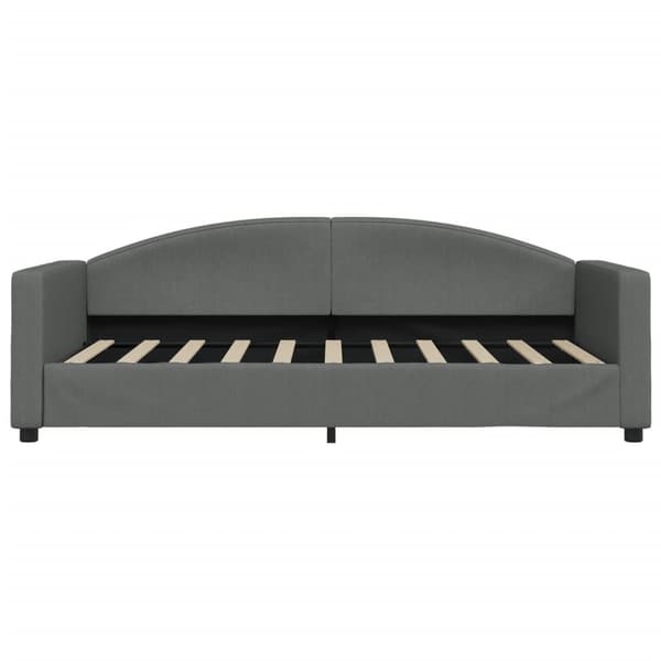 vidaXL Bäddsoffa mörkgrå 90x190 cm tygklädd