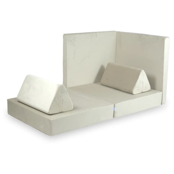 Montessori Premium sammet ecru leksoffa