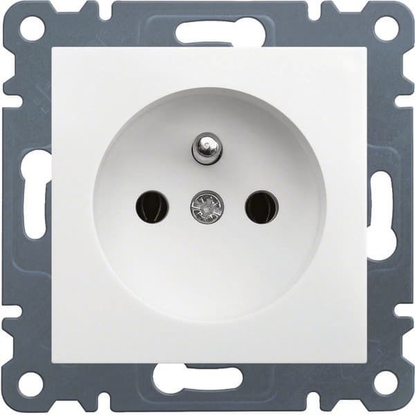 Uttag 2P+E, 230V/16A, vit lumina