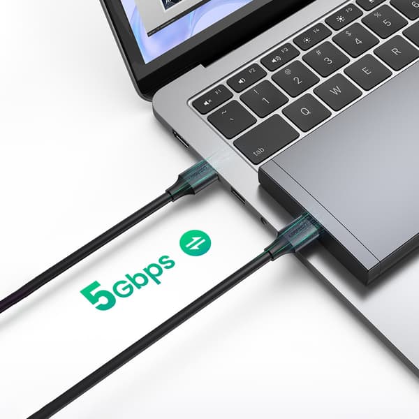 USB - USB 3.2 -kaapeli 3m musta